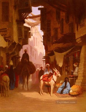 シャルル・テオドール・フレール Painting - スーク アラビアン オリエンタリスト シャルル テオドール フレール